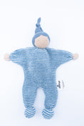 Load image into Gallery viewer, Hug-A-Heart Baby - Blue Stripe - 100% Organic Cotton - OBabyz