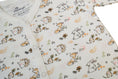 Load image into Gallery viewer, Babywear with woodland animals and trees.