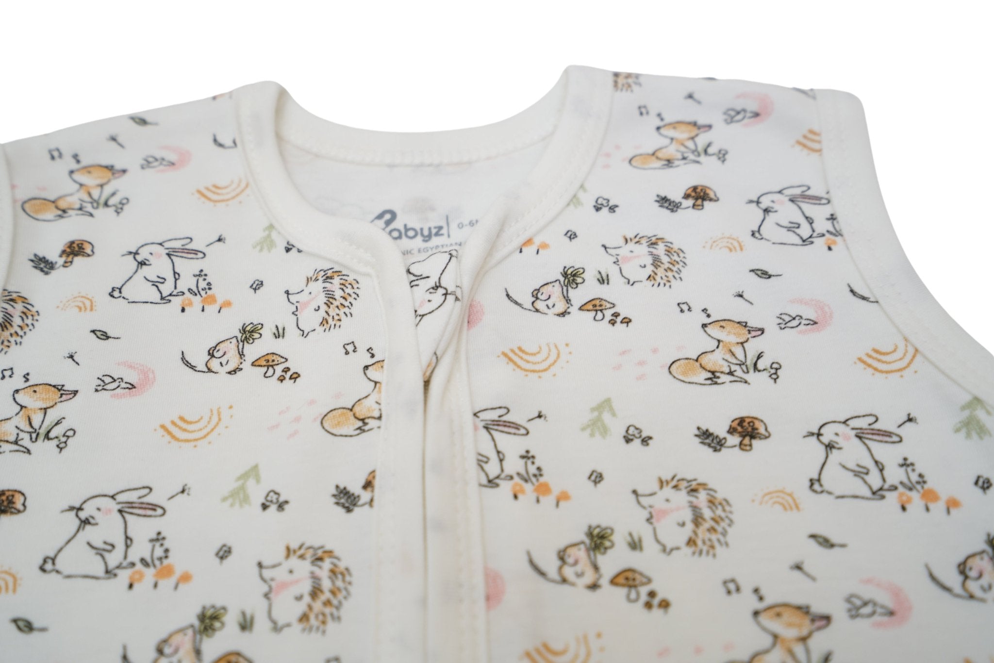 100% Organic Cotton - Muslin Walker Sleep Sack - Woodland - OBabyz
