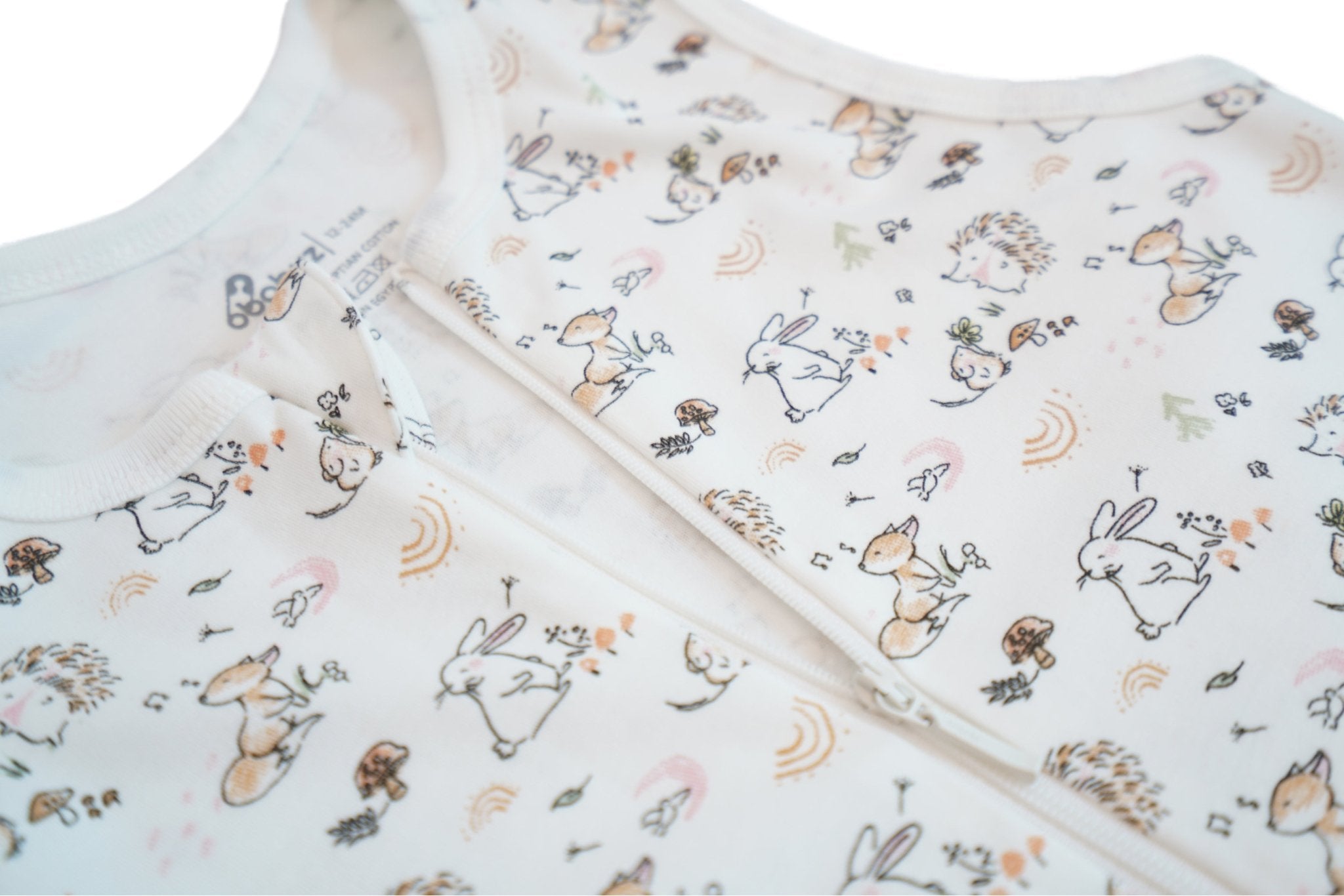 100% Organic Cotton - Muslin Walker Sleep Sack - Woodland - OBabyz