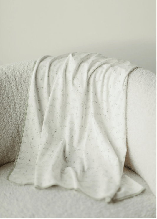 100% Organic Cotton - Receiving Blanket - Stork - OBabyz