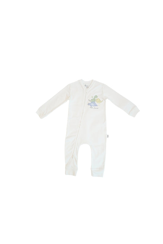 100% Organic Cotton - Zipper Bodysuit - Dino Friends! - OBabyz
