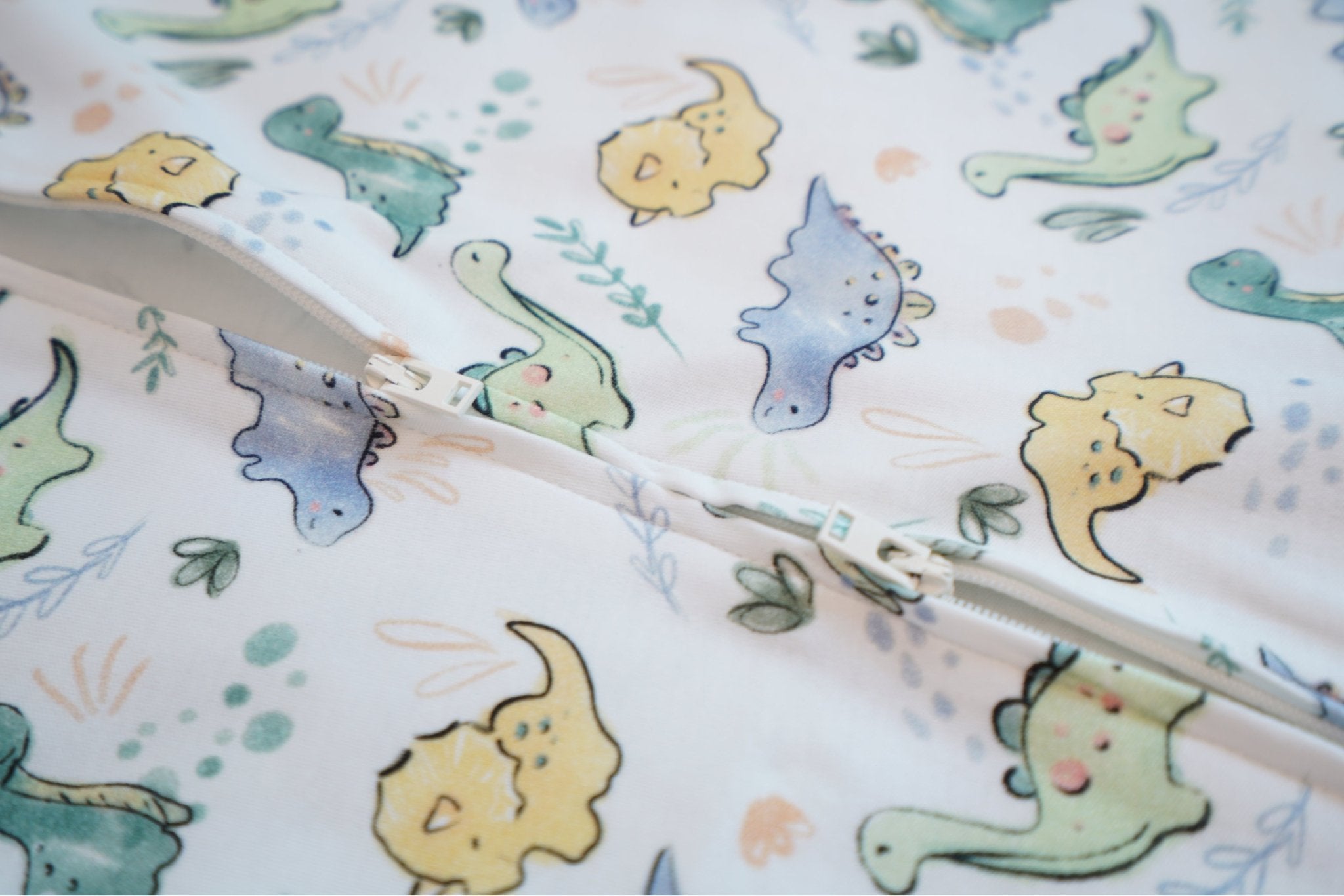 100% Organic Cotton - Zipper Bodysuit - Dino World - OBabyz