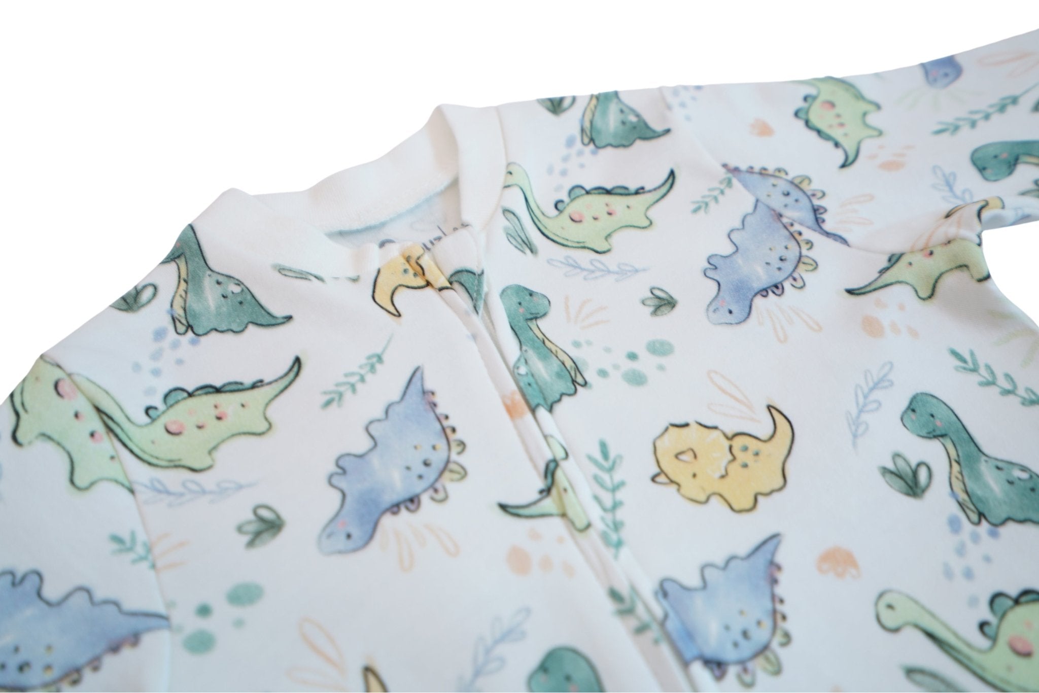 100% Organic Cotton - Zipper Bodysuit - Dino World - OBabyz