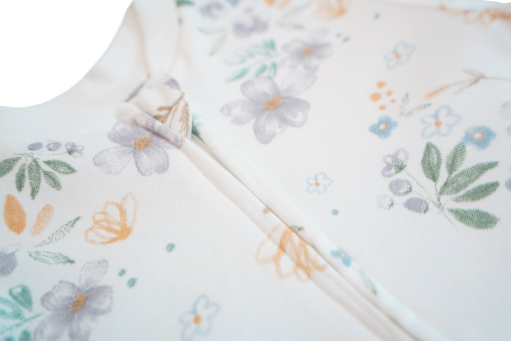 100% Organic Cotton - Zipper Bodysuit - Modern Daisy - OBabyz
