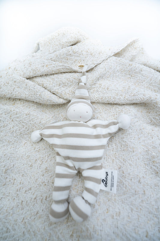Hug-A-Heart Baby - Light Brown - 100% Organic Cotton - OBabyz