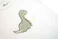 Carica l'immagine nel visualizzatore della galleria, Short-Sleeve Bodysuit in Off white / Green Dino - OBabyz
