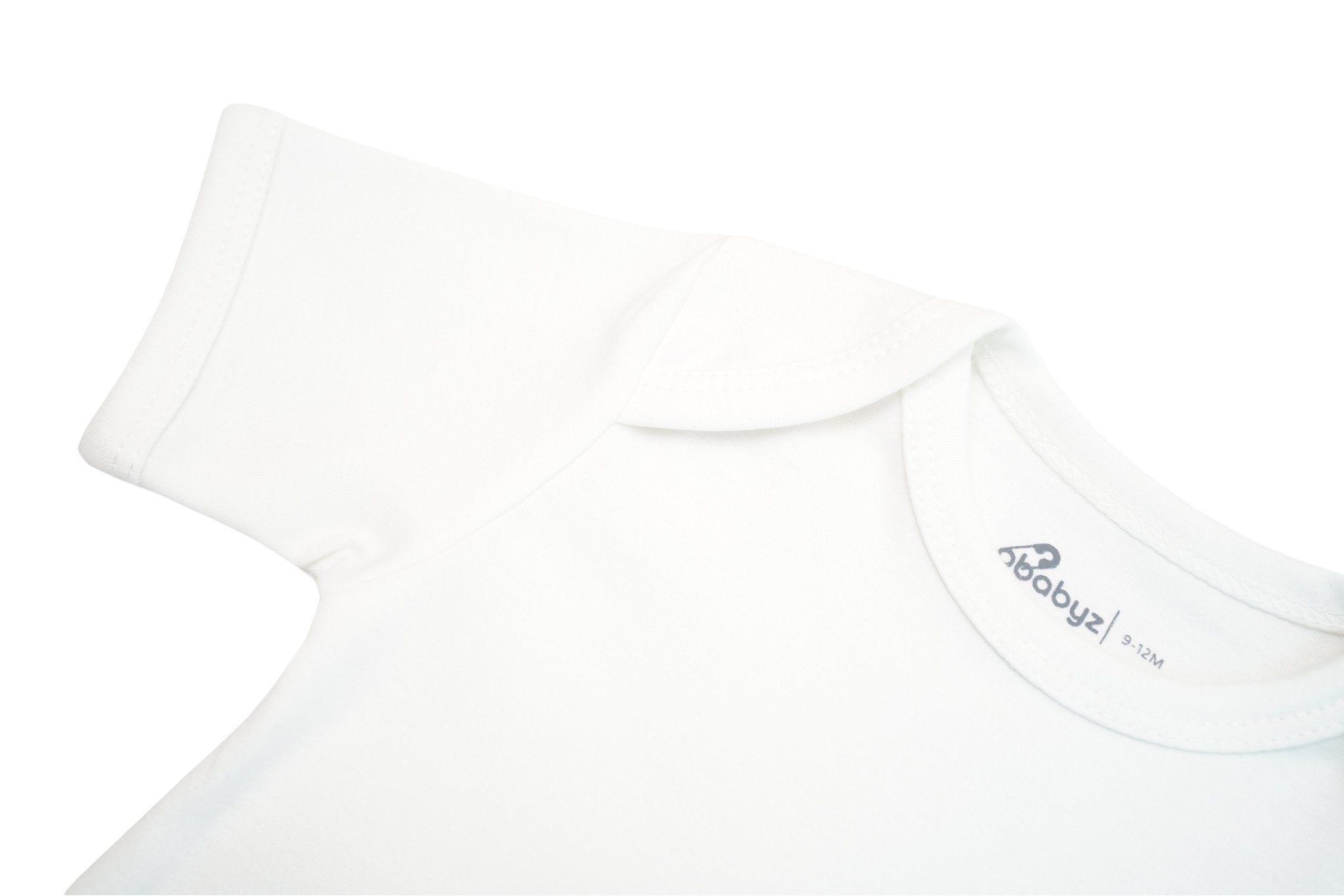 Short-Sleeve Bodysuit in Off white / Stork - OBabyz
