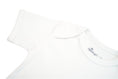 Load image into Gallery viewer, Short-Sleeve Bodysuit in Off white / white rabbit - OBabyz
