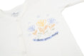 Load image into Gallery viewer, Snap Front Footy w/mitts in Off white / Flowers - OBabyz
