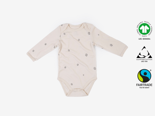 Caico Long Sleeve Baby Body - OBabyz