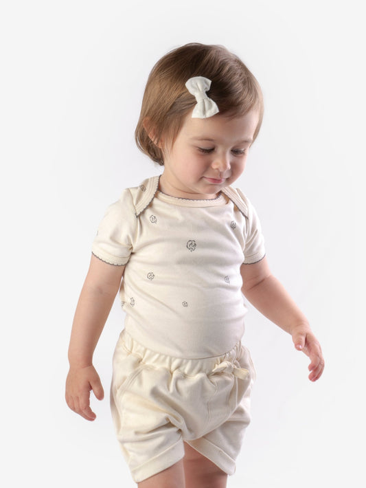 Caico Short Sleeve Baby Body with Short Set - OBabyz
